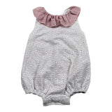 Juliana Pagliaccetto Giromanica Tinta Unita In Pizzo Sangallo per Neonata 25178 BIANCO/ROSA JULIANA 