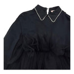 ELISABETTA FRANCHI abito manica lunga tinta unita cn gonna tulle Nero per Bambina EFAB499 NERO ELISABETTA FRANCHI 
