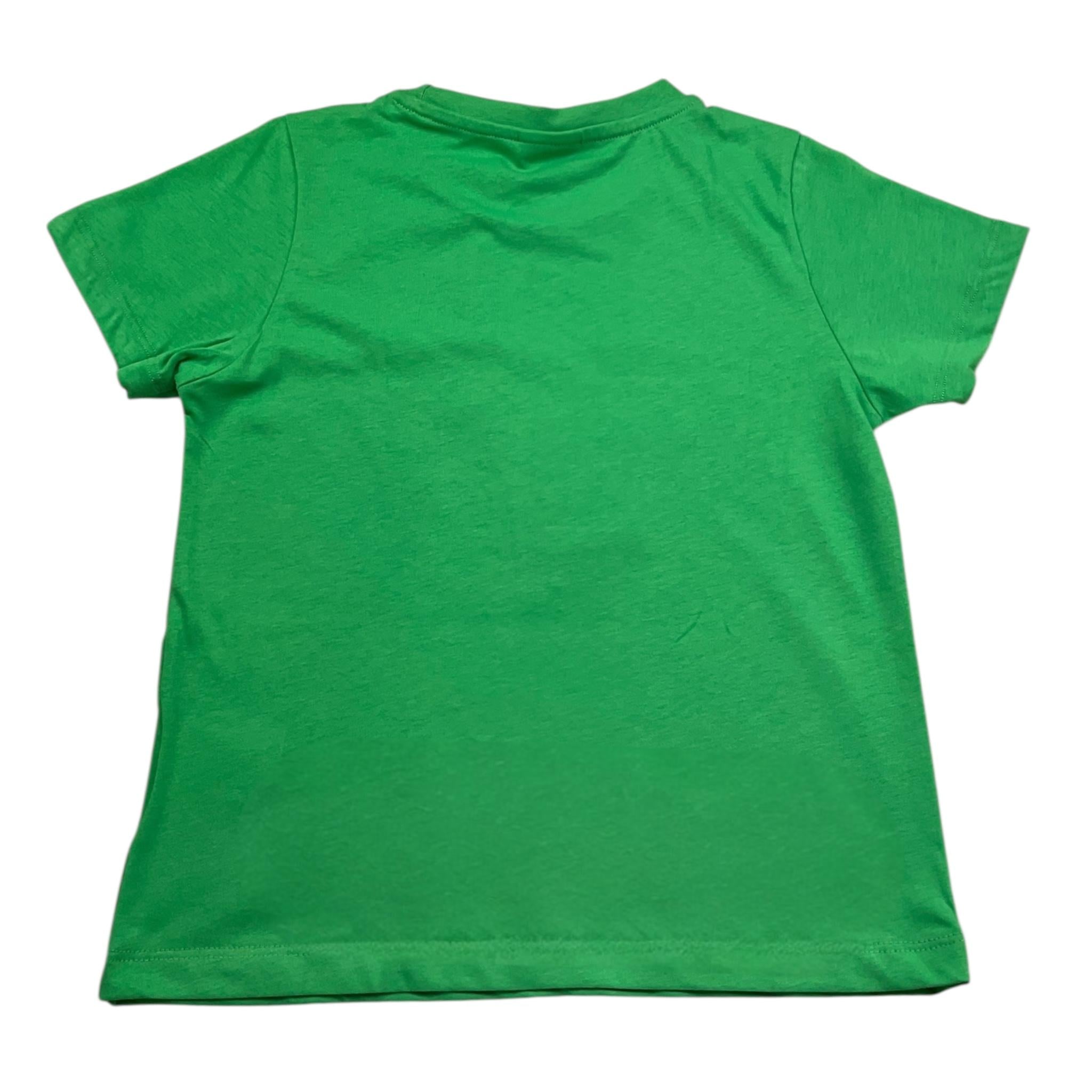 Gaelle T-Shirt Girocollo Tinta Unita con Brillantini per Bambina 2491T0155 VERDE GAELLE 