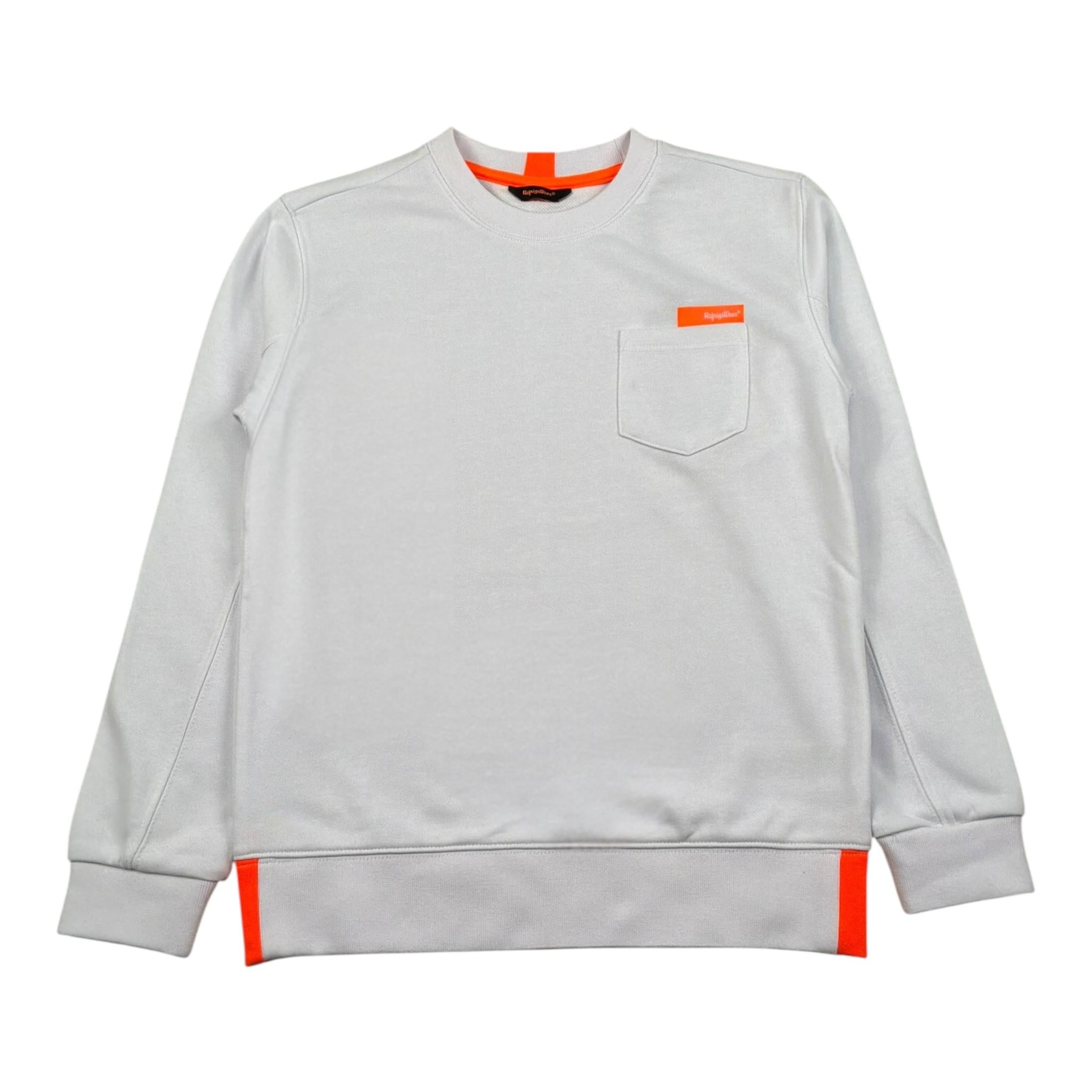 Refrigiwear Felpa Chiusa Girocollo Tinta Unita per Bambino RW456 BIANCO REFRIGIWEAR 