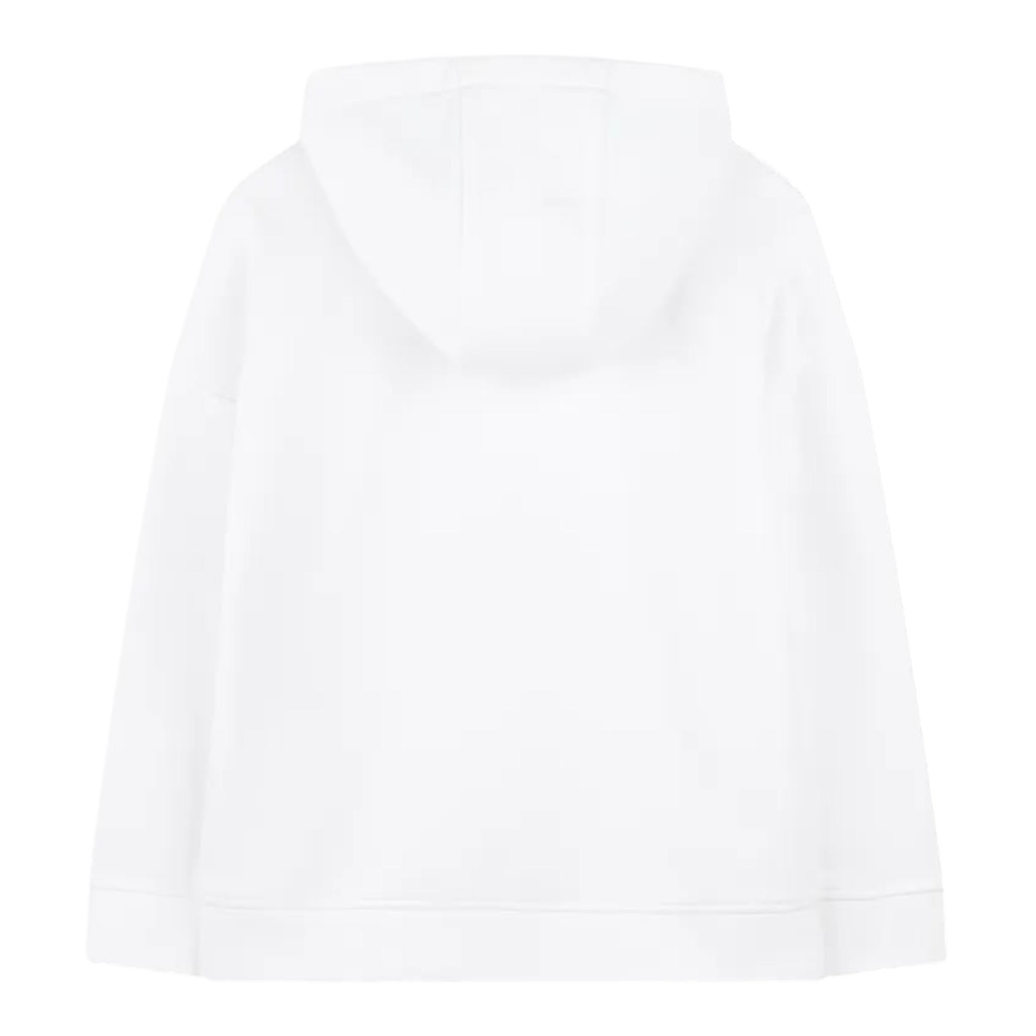 Boss Felpa Tinta Unita con Cappuccio E Stampa per Bambino J52027 BIANCO BOSS 