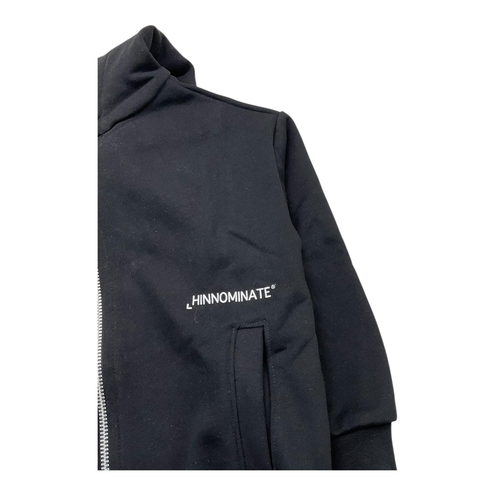 HINNOMINATE felpa tinta unita con zip e cappuccio Nero per Bambina 3635F00001 NERO HINNOMINATE 