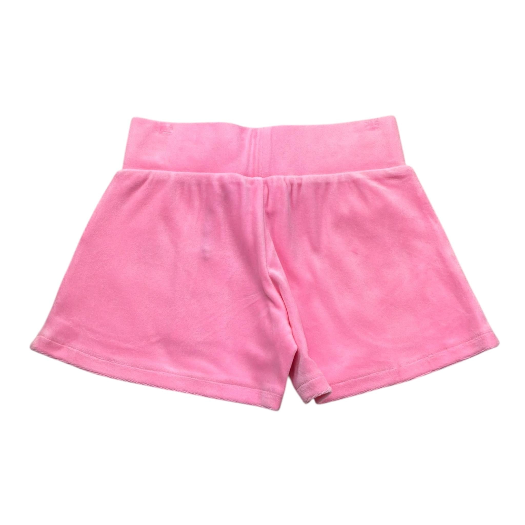 Juicy Couture Short Tinta Unita In Velluto per Bambina JBX6677 ROSA JUICY COUTURE 