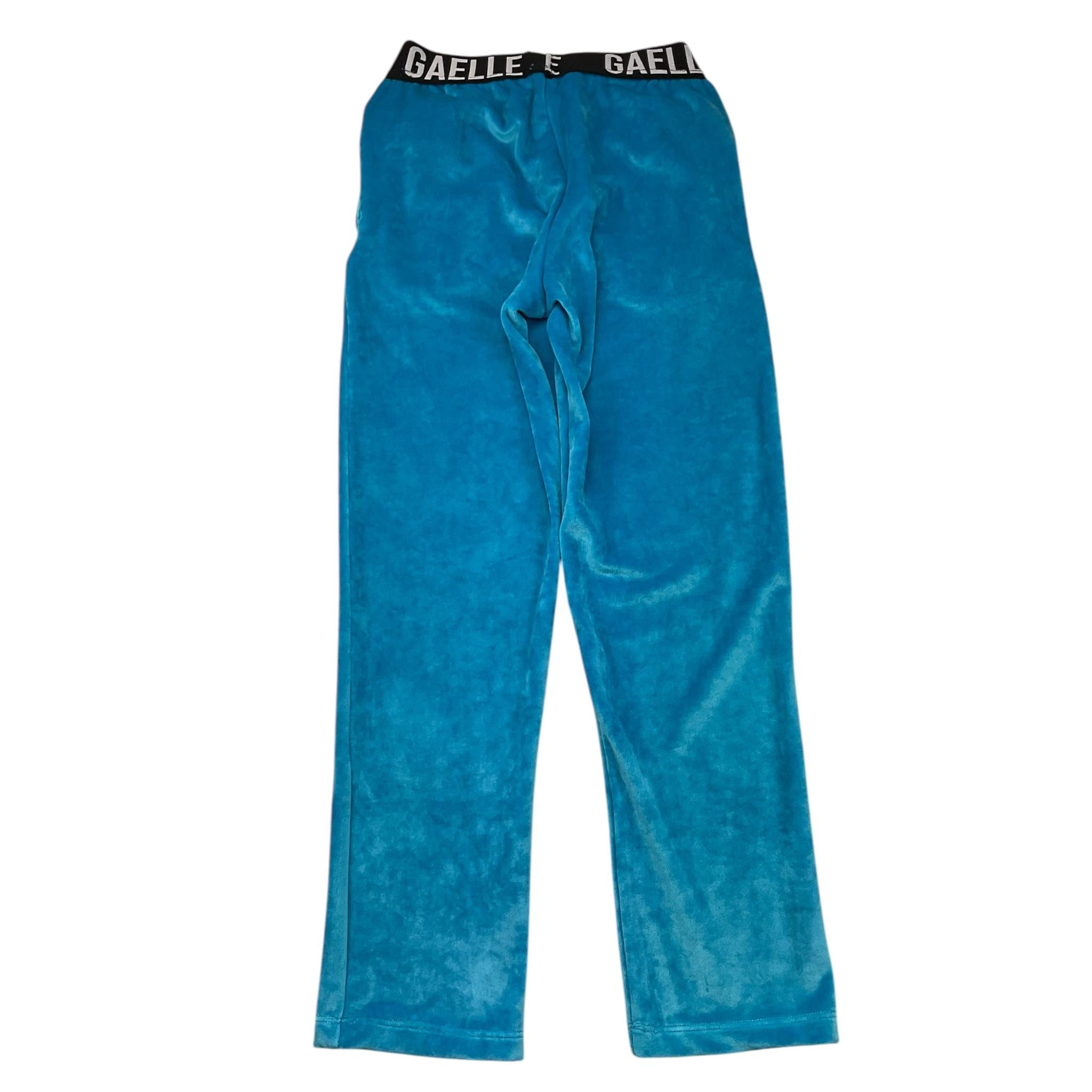 GAELLE pantalone tinta unita in velluto Azzurro per Bambina 2741P00386 AZZURRO GAELLE 