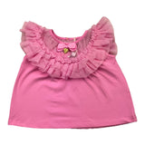 Angel'S Face T-Shirt Tinta Unita Con Tulle Rosa Per Bambina