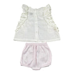 Marlu' Completo 2 Pezzi Camicia-Culotte per Neonata EP1917 PANNA MARLU' 