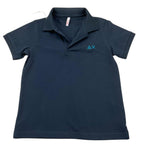 Sun68 Polo Mezza Manica Tinta Unita con Logo per Bambino A35315 BLU SUN68 