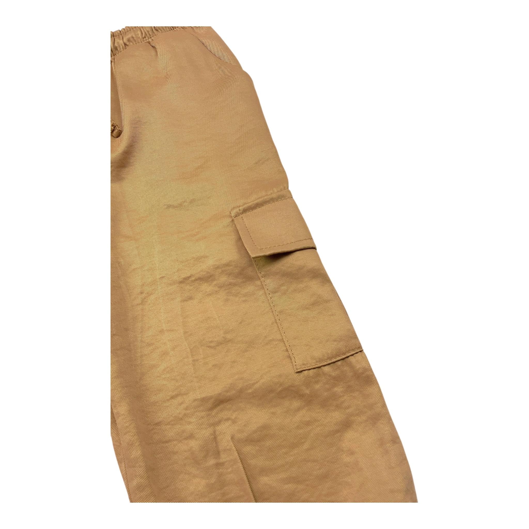 M+E' Pantalone Tinta Unita Modello Cargo per Neonata UE1767N CAMMELLO M+E' 