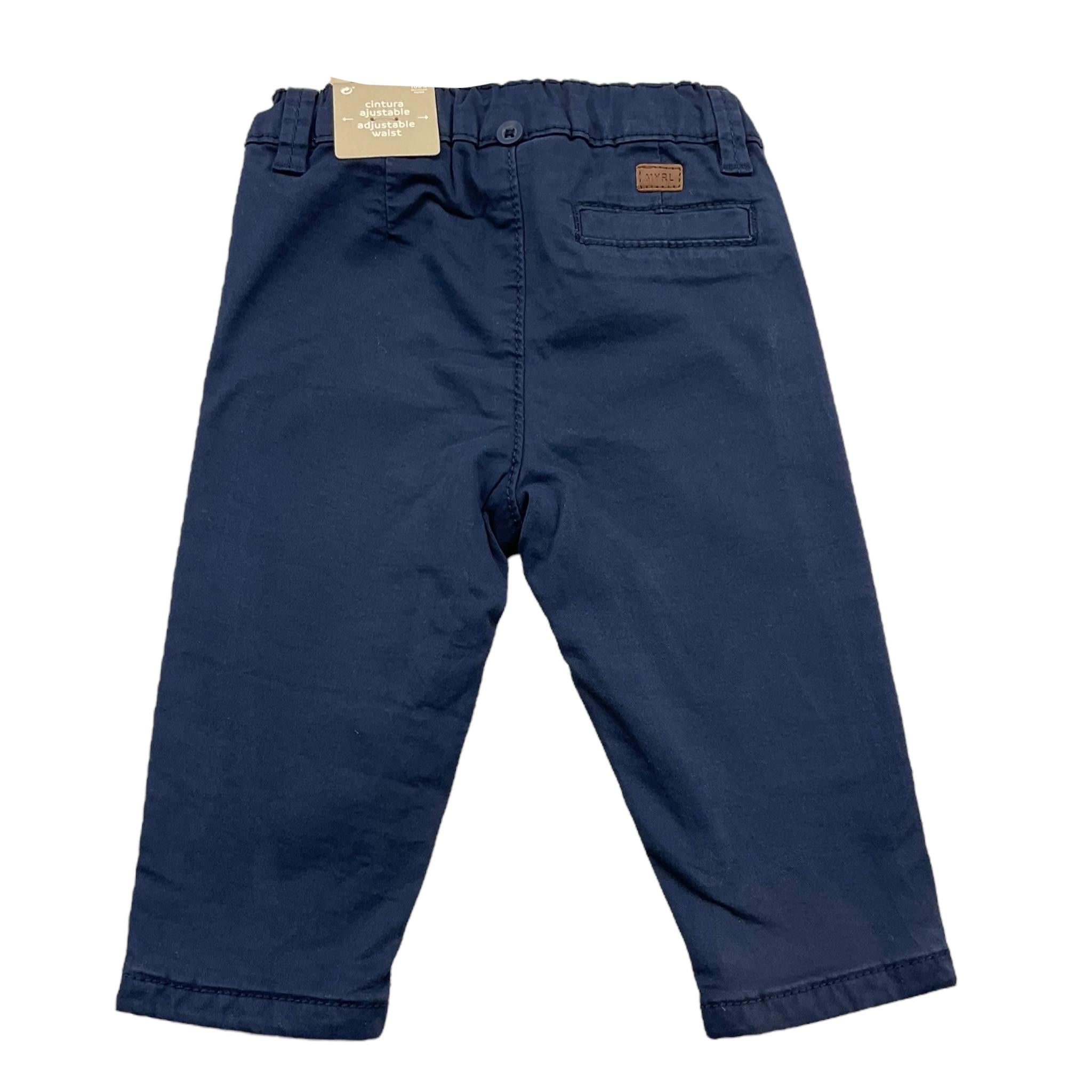 MAYORAL pantalone tinta unita con girovita regolabile Blu per Neonato 2521 BLU MAYORAL 