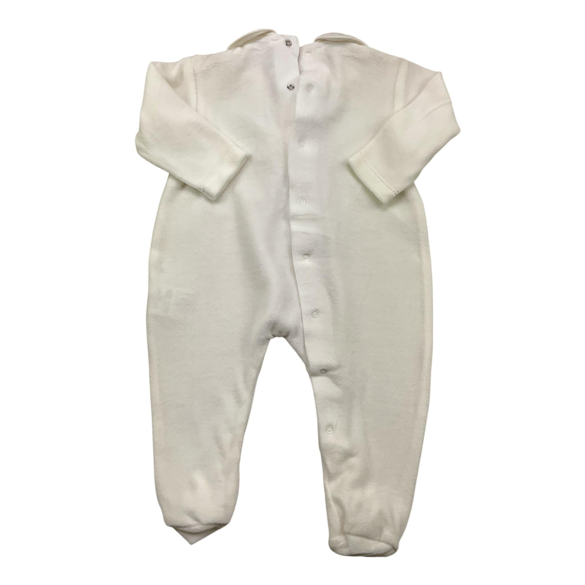 ALETTA tutina tinta unita con applicazione Bianco per Neonata RB999075CIN BIANCO ALETTA 