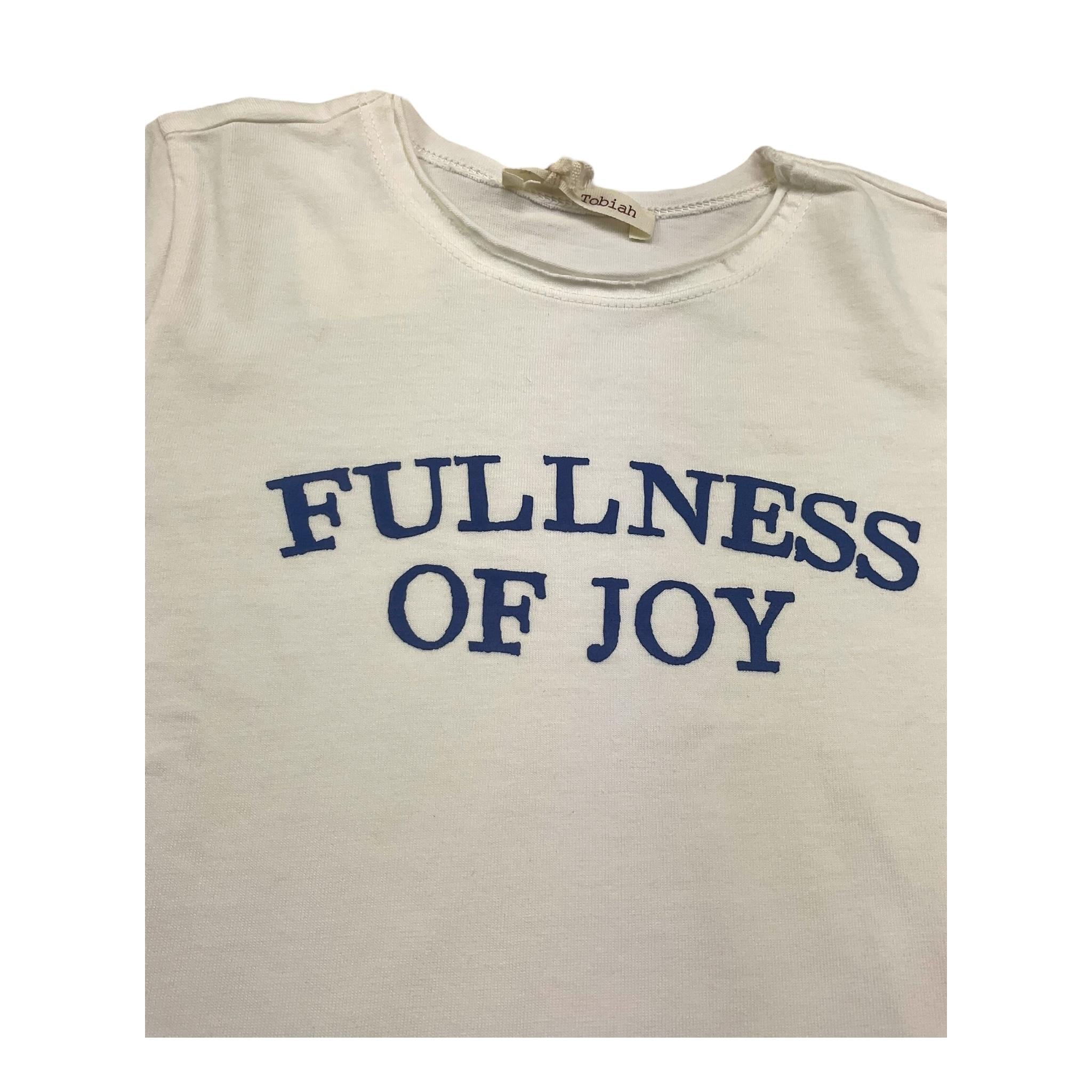 Zhoe & Tobiah T-Shirt Girocollo Tinta Unita con Stampa per Bambino BSE13M PANNA ZHOE & TOBIAH 