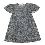 Babe & Tess Abito Mezza Manica Tinta Unita con Fantasia per Bambina 01518050 BLU BABE & TESS 