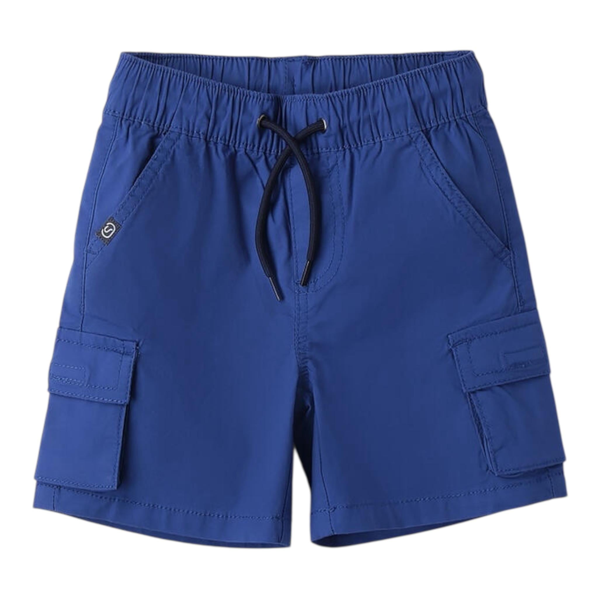 Sarabanda Bermuda Tinta Unita con Elastico In Vita per Neonato 0B124 BLU SARABANDA 