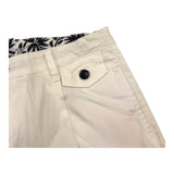 bermuda tinta unita con girovita regolabile PP4012 BIANCO PAOLO PECORA 