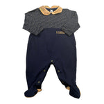 Alviero Martini Tutina Manica Lunga tinta unita Blu per Neonata 295R1623 BLU ALVIERO MARTINI 