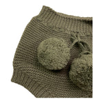 WEDOBLE culotte tinta unita con pon pon Verde per Neonato I2409331 VERDE WEDOBLE 