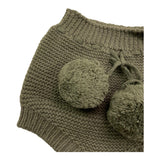 WEDOBLE culotte tinta unita con pon pon Verde per Neonato I2409331 VERDE WEDOBLE 