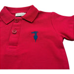 Trussardi Polo Mezza Manica Tinta Unita con Logo per Neonato TIP26002PO ROSSO TRUSSARDI 