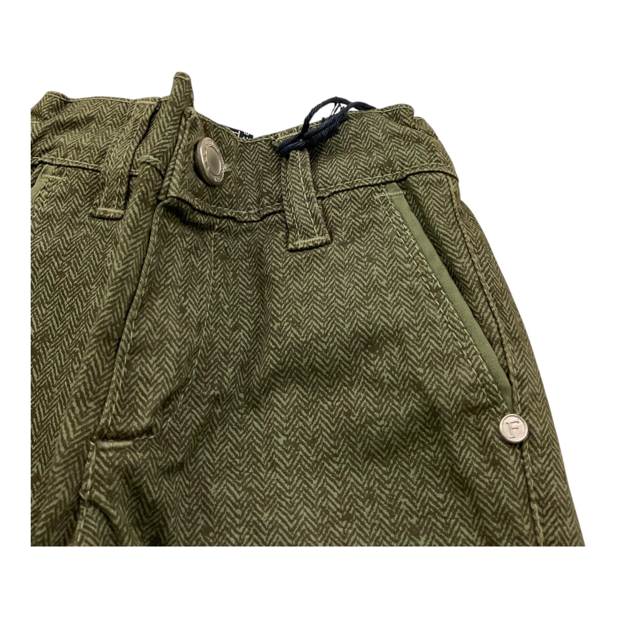 MANUEL & FRANK pantalone tinta unita con elastico in vita Verde per Neonato PAN0451 VERDE MANUEL & FRANK 