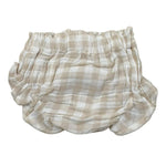 Petit Indi Coulotte Bicolore con Fantasia A Quadri per Neonata COULBE BIANCO/BEIGE PETIT INDI 