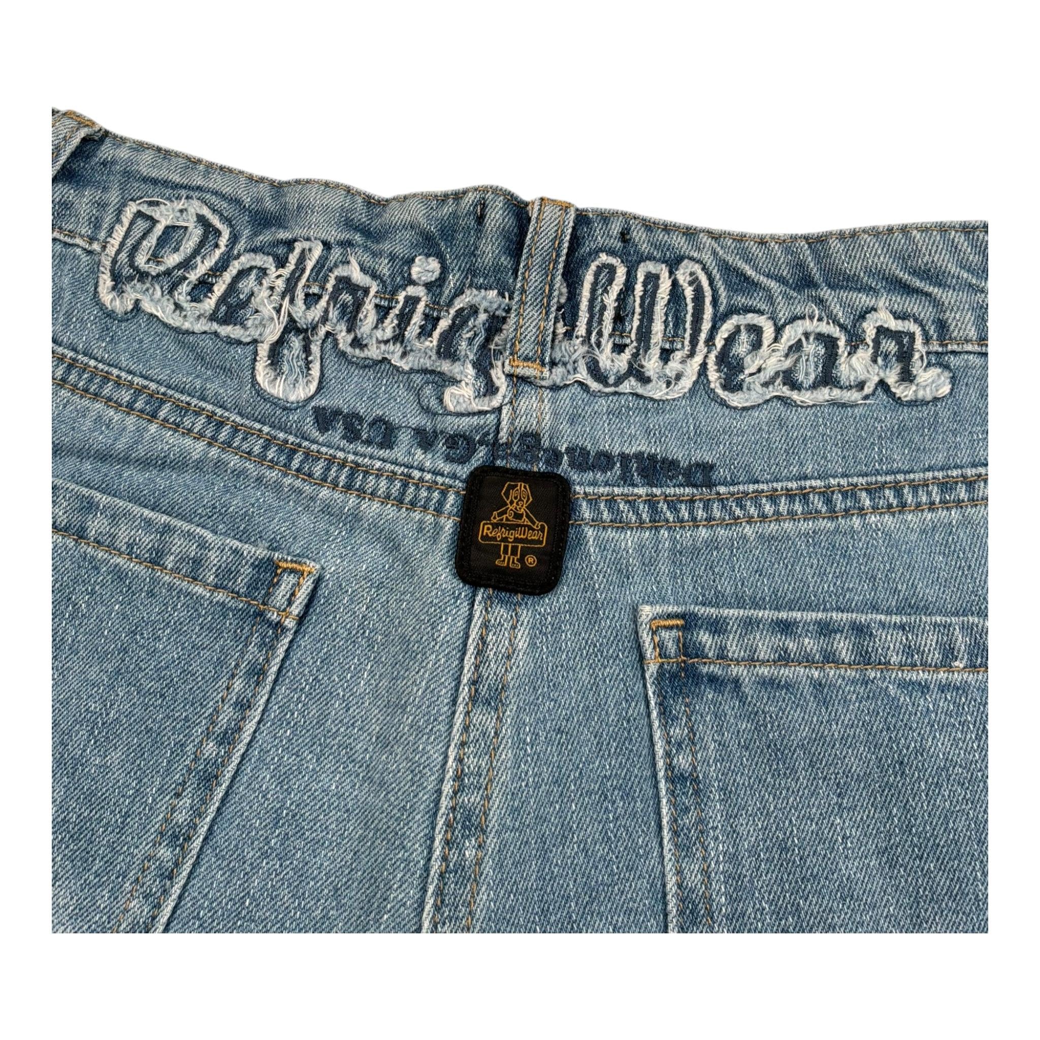 Refrigiwear Short In Denim Tinta Unita con Girovita Regolabile per Bambina 314PRFJS25 AZZURRO REFRIGIWEAR 