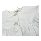 Petit Indi Cardigan Tinta Unita con Bottoni per Neonata SS25B2018X BIANCO PETIT INDI 