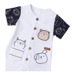 Minibanda Pagliaccetto Mezza Manica Tinta Unita per Neonato 3B686 BIANCO MINIBANDA 