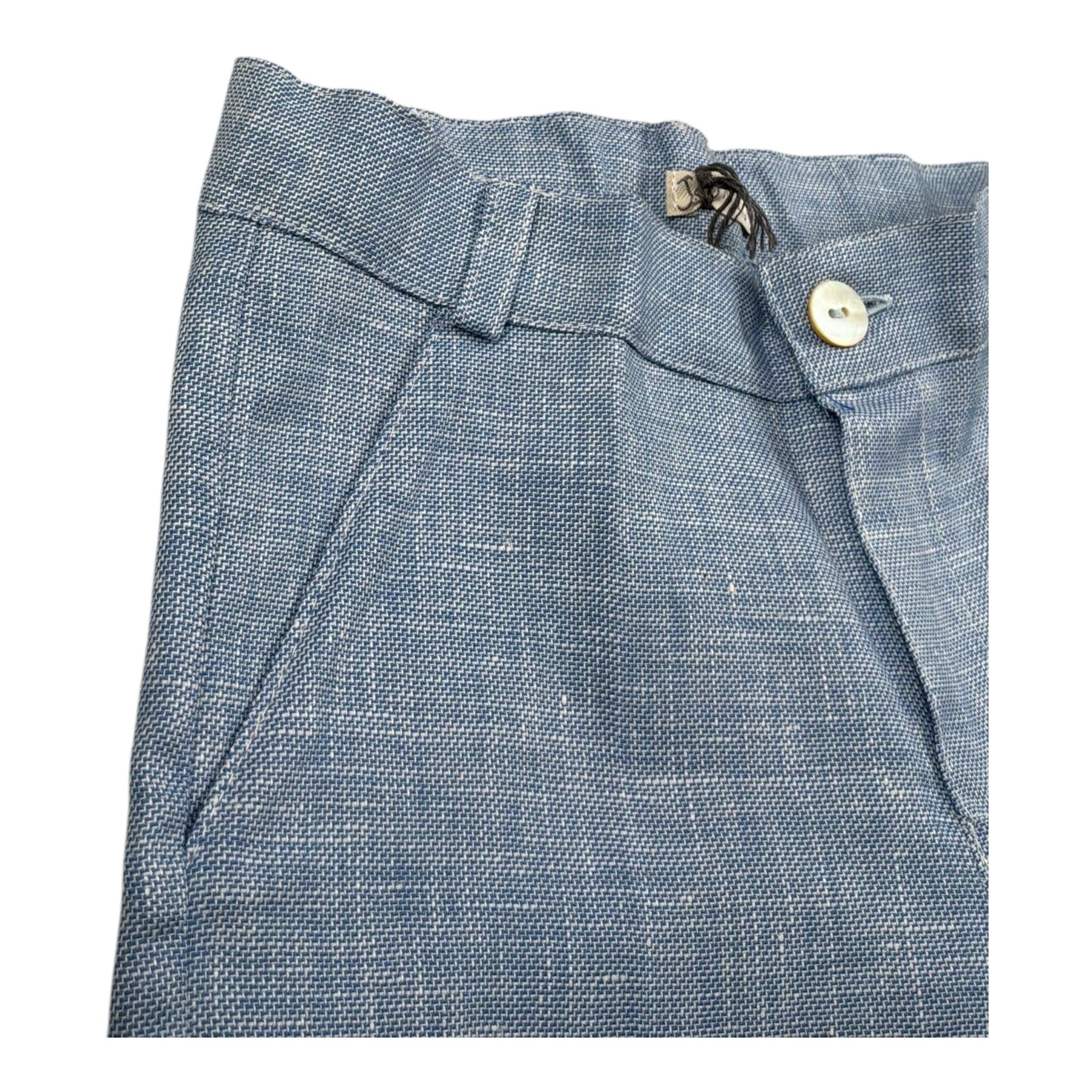 J.O. Milano Bermuda Tinta Unita con Girovita Regolabile per Neonato 574I5 AZZURRO J.O. MILANO 