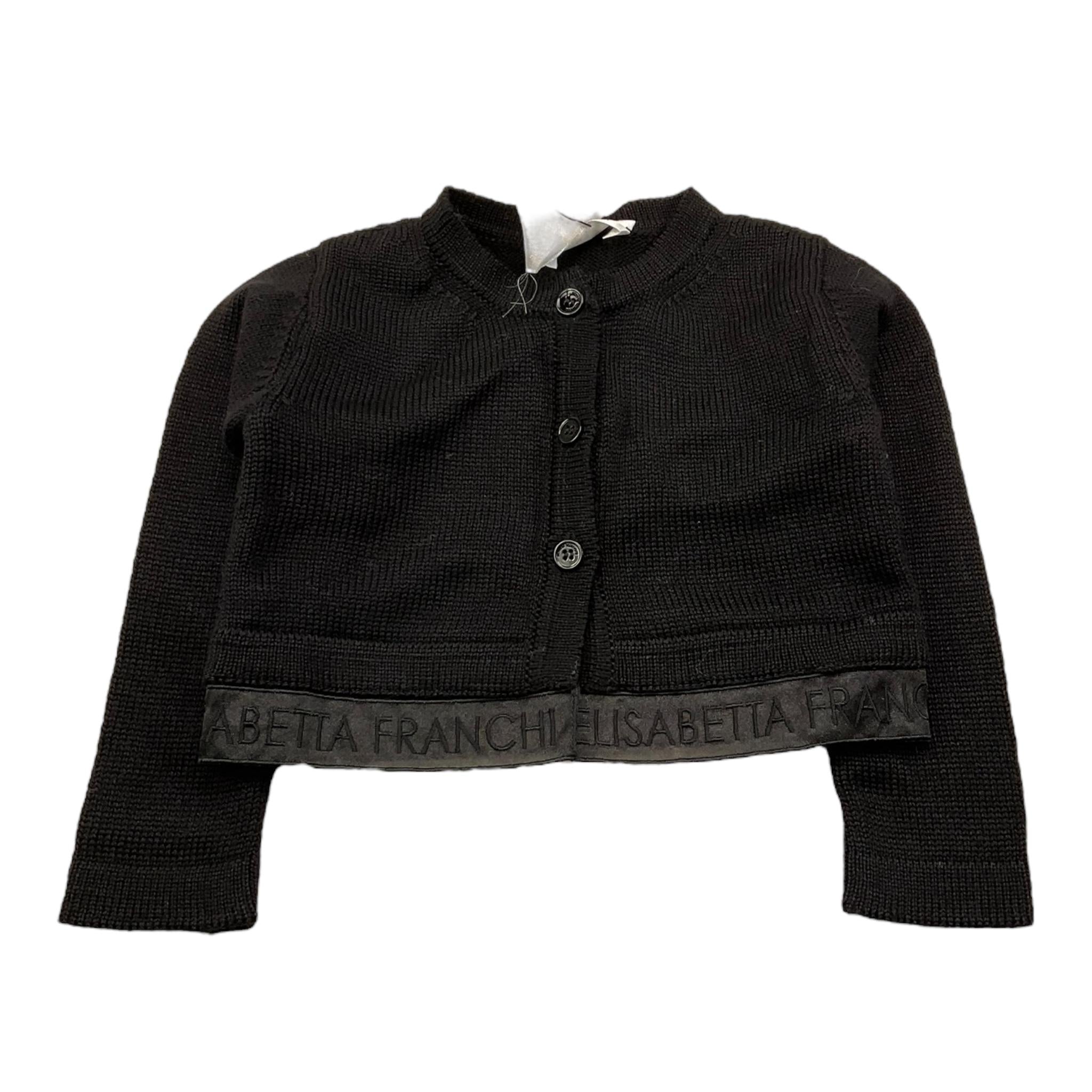 ELISABETTA FRANCHI coprispalle tinta unita  Nero per Neonata EGMA07 NERO ELISABETTA FRANCHI 