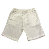 Petit Indi Bermuda Tinta Unita con Elastico In Vita per Bambino SS25BK8040 BIANCO PETIT INDI 