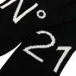 N°21 guanti tinta unita con logo Nero per Bambino N21550 NERO N°21 