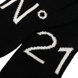 N°21 guanti tinta unita con logo Nero per Bambino N21550 NERO N°21 