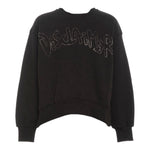 DISCLAIMER felpa tinta unita girocollo con brillantini Nero per Bambina 24IDK58337 NERO DISCLAIMER 