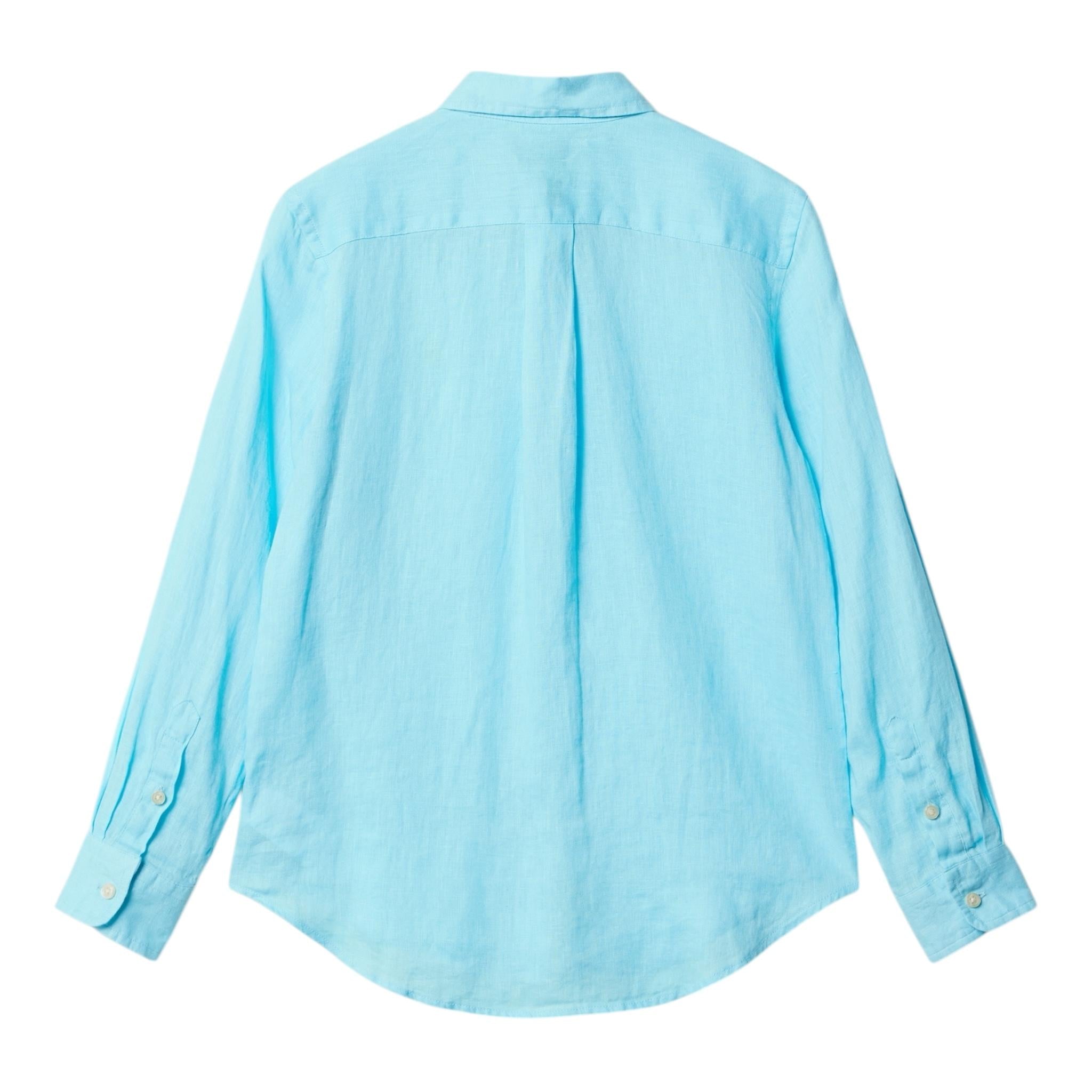 Ralph Lauren Camicia Manica Lunga Tinta Unita per Bambino 322967600007 AZZURRO RALPH LAUREN 