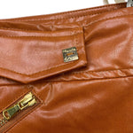 MANILA GRACE gonna in ecopelle tinta unita con zip Cuoio per Bambina MFJF24G116 CUOIO MANILA GRACE 