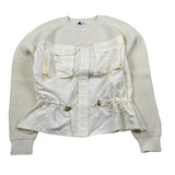 Pinko Maglia Girocollo Tinta Unita per Bambina KFMA001 PANNA PINKO 