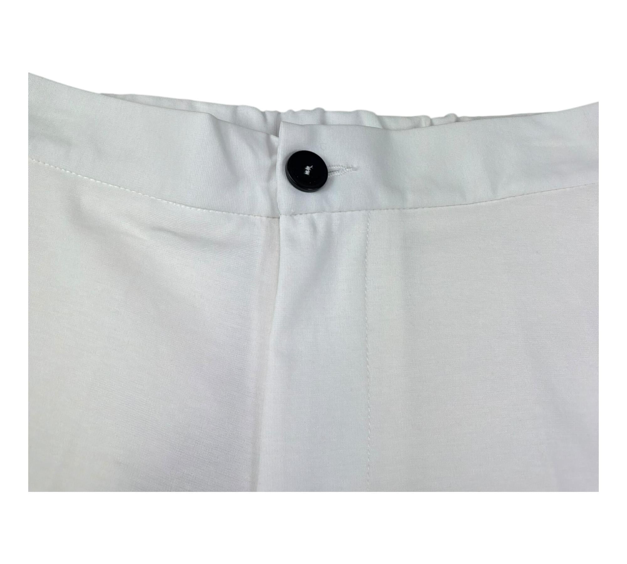 Paolo Pecora Pantalone Tinta Unita con Elastico In Vita per Bambino PP4199 BIANCO PAOLO PECORA 
