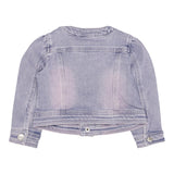 Monnalisa Giubbino Tinta Unita In Denim con Applicazioni Rose per Neonata 39E100 ROSA MONNALISA 