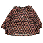 CAFFE' D'ORZO camicia manica lunga stampa fantasia Nero per Neonata ZV5000 NERO CAFFE' D'ORZO 