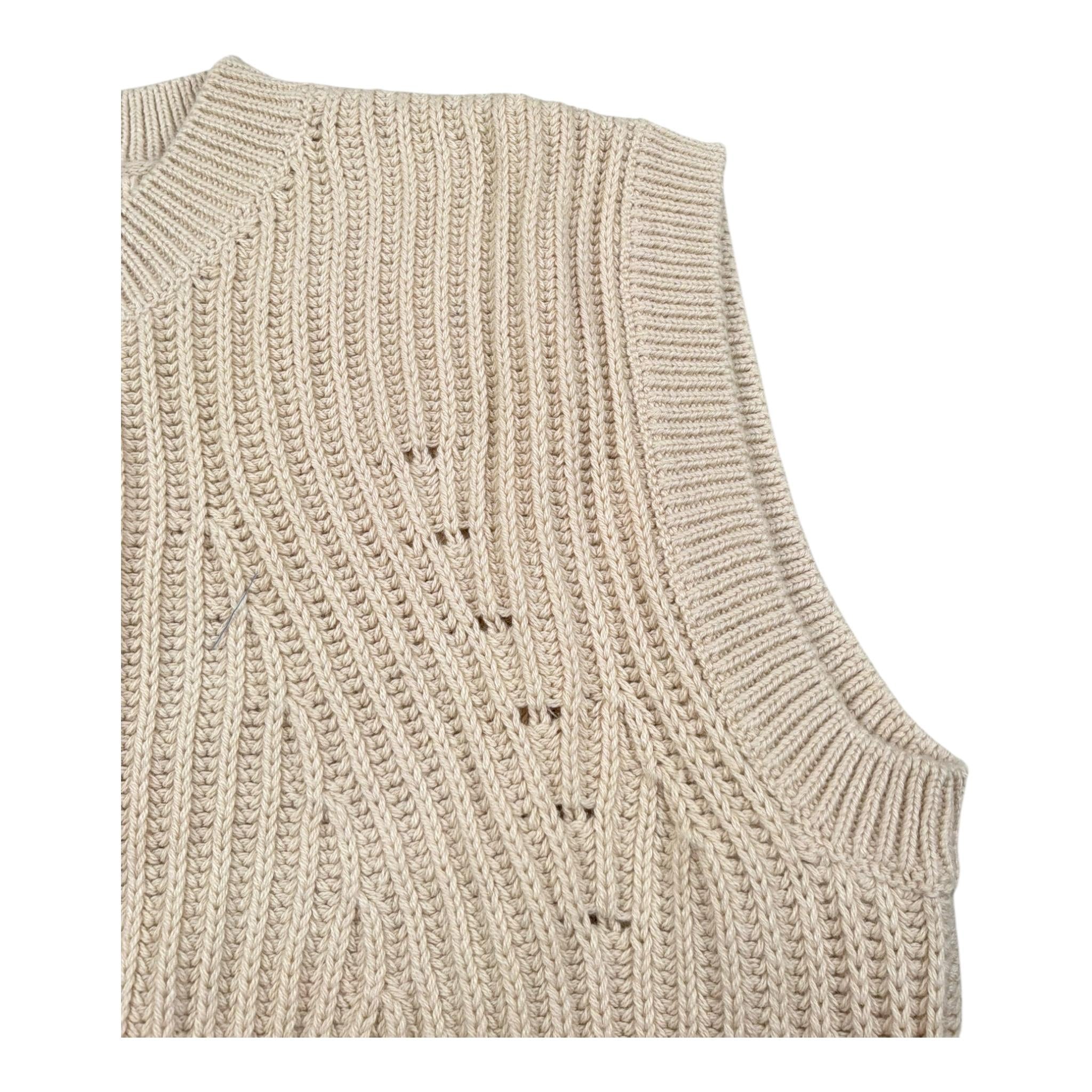 Il Gufo Gilet Tinta Unita In Maglia per Bambina P25GL096M109 BEIGE IL GUFO 