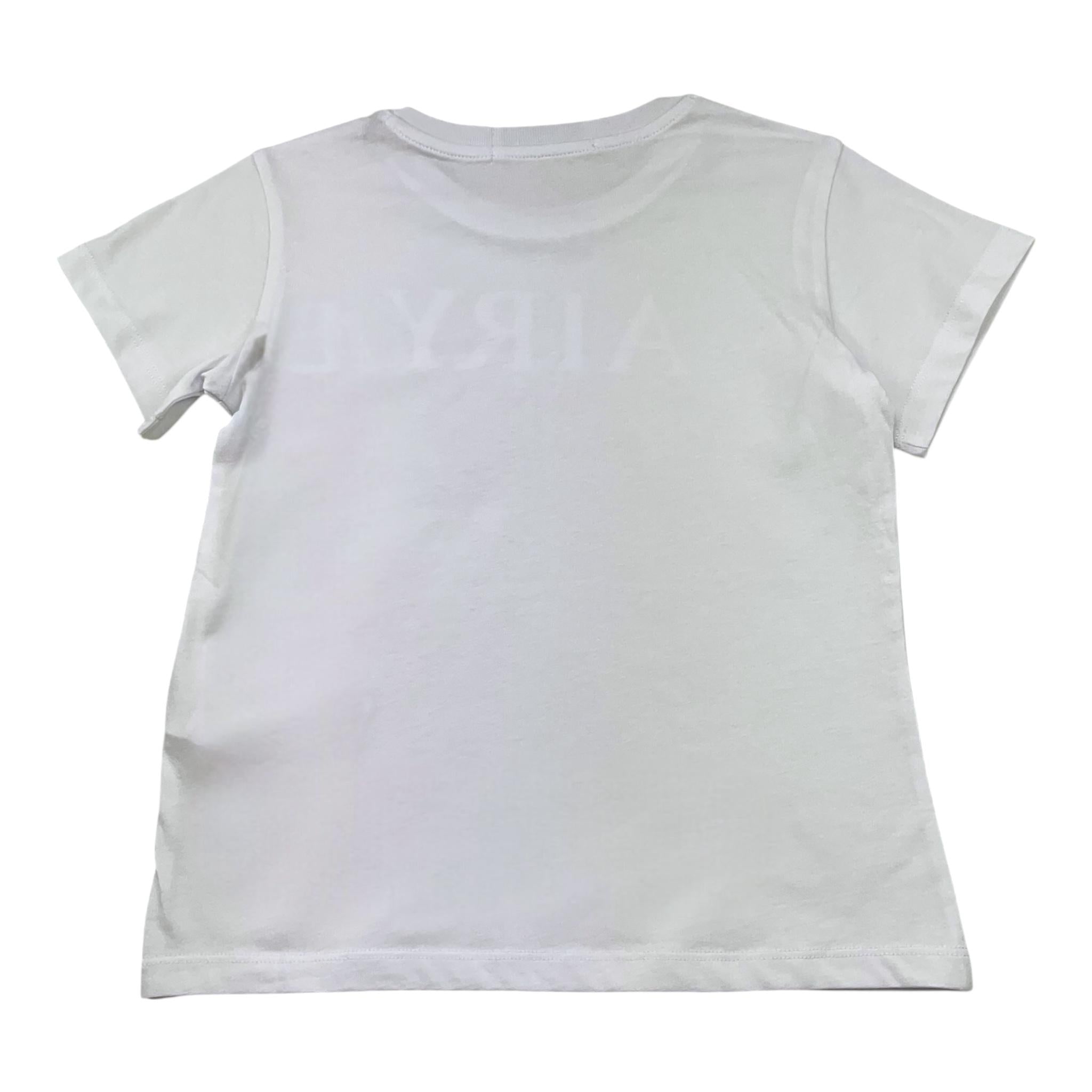 Replay T-Shirt Girocollo Tinta Unita con Stampa per Bambina SG7479 BIANCO REPLAY 