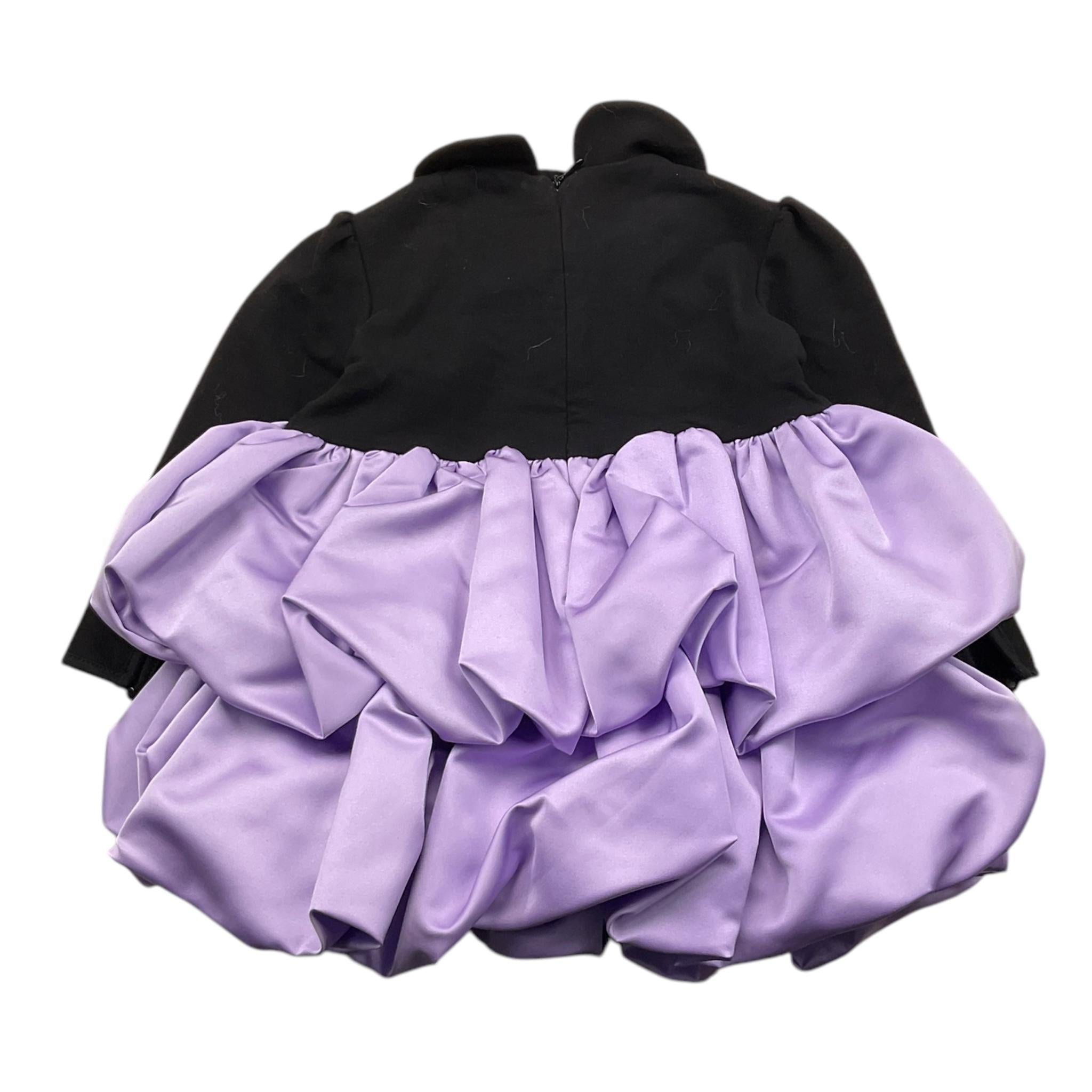 JOHN RICHMOND abito tinta unita con gonnellone manica lunga Nero per Neonata RIA24077VE NERO JOHN RICHMOND 