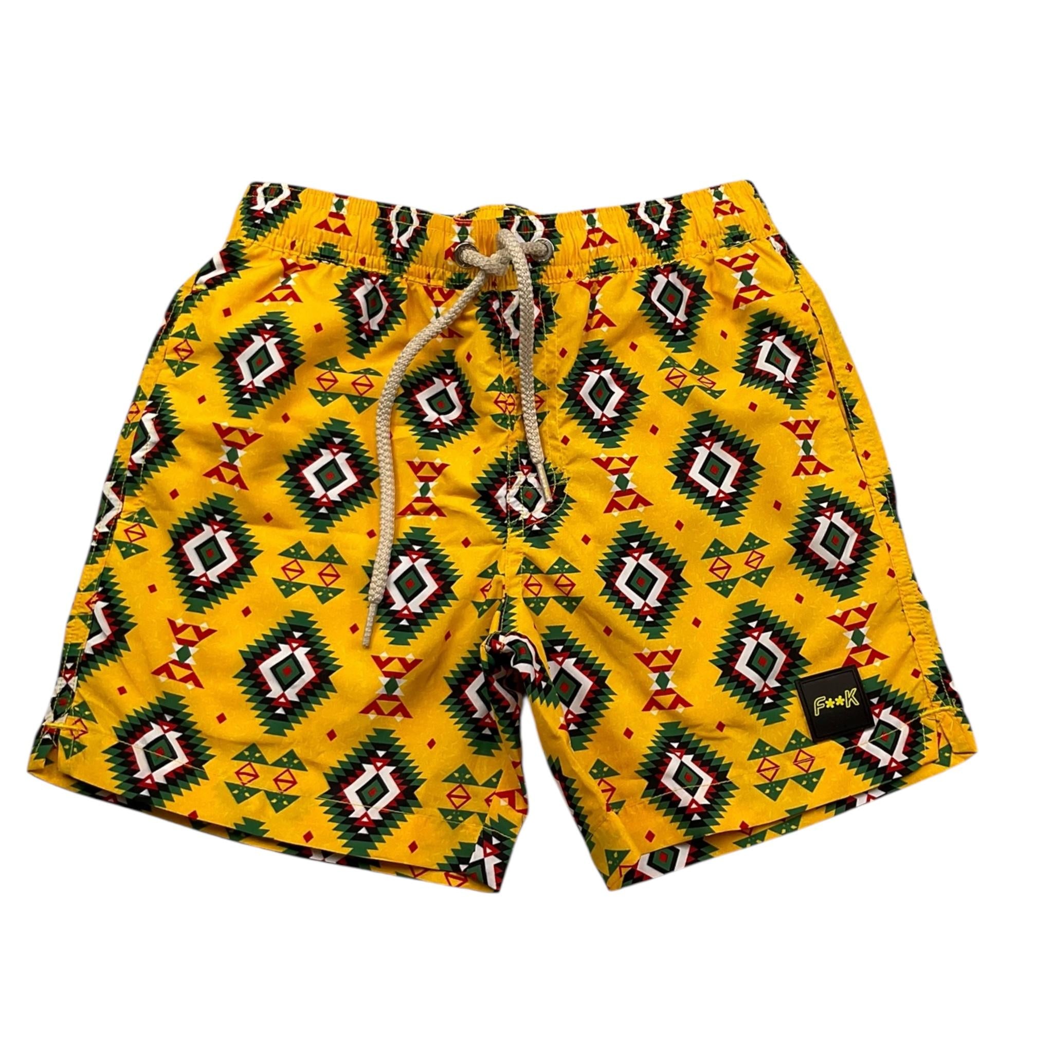 F**K Costume Tinta Unita Stampa Fantasia per Bambino FJ25J02BA30 GIALLO F**K 