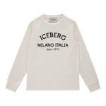 ICEBERG shirt tinta unita con stampa in contrasto Bianco per Bambino TSICE5329JOXX BIANCO ICEBERG 