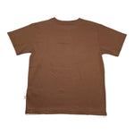 Paolo Pecora T-Shirt Girocollo Tinta Unita per Bambino PP3926 MARRONE PAOLO PECORA 