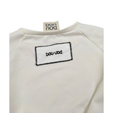 Dou Dou Felpa Chiusa Girocollo Tinta Unita per Bambina DW4A30X PANNA DOU DOU 