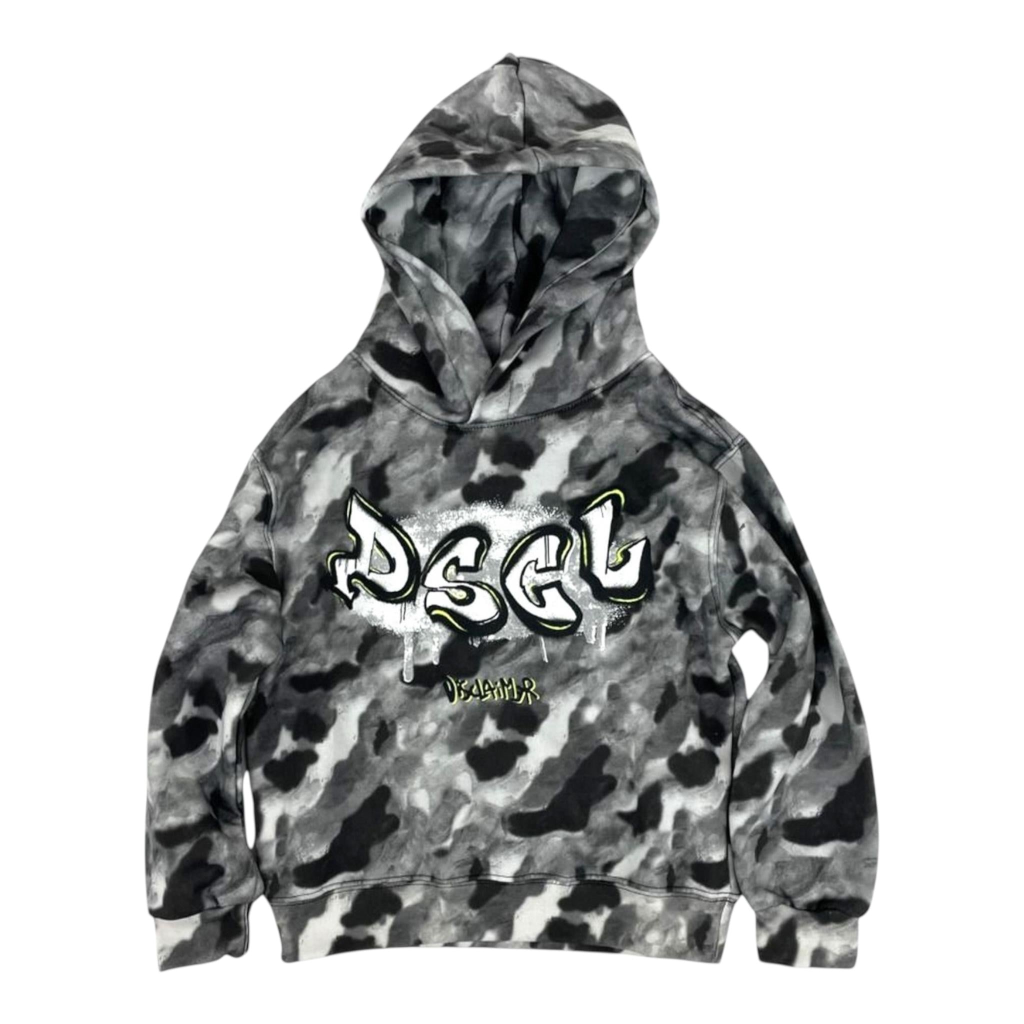 DISCLAIMER felpa chiusa con cappuccio stampa fantasia Grigio per Bambino 24IDK58230 GRIGIO DISCLAIMER 