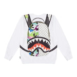 SPRAYGROUND felpa tinta unita girocollo con stampa Bianco per Bambino SPY1009 BIANCO SPRAYGROUND 