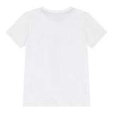Guess T-Shirt Girocollo Tinta Unita con Stampa per Bambino N5RI20K8HM4 BIANCO GUESS 