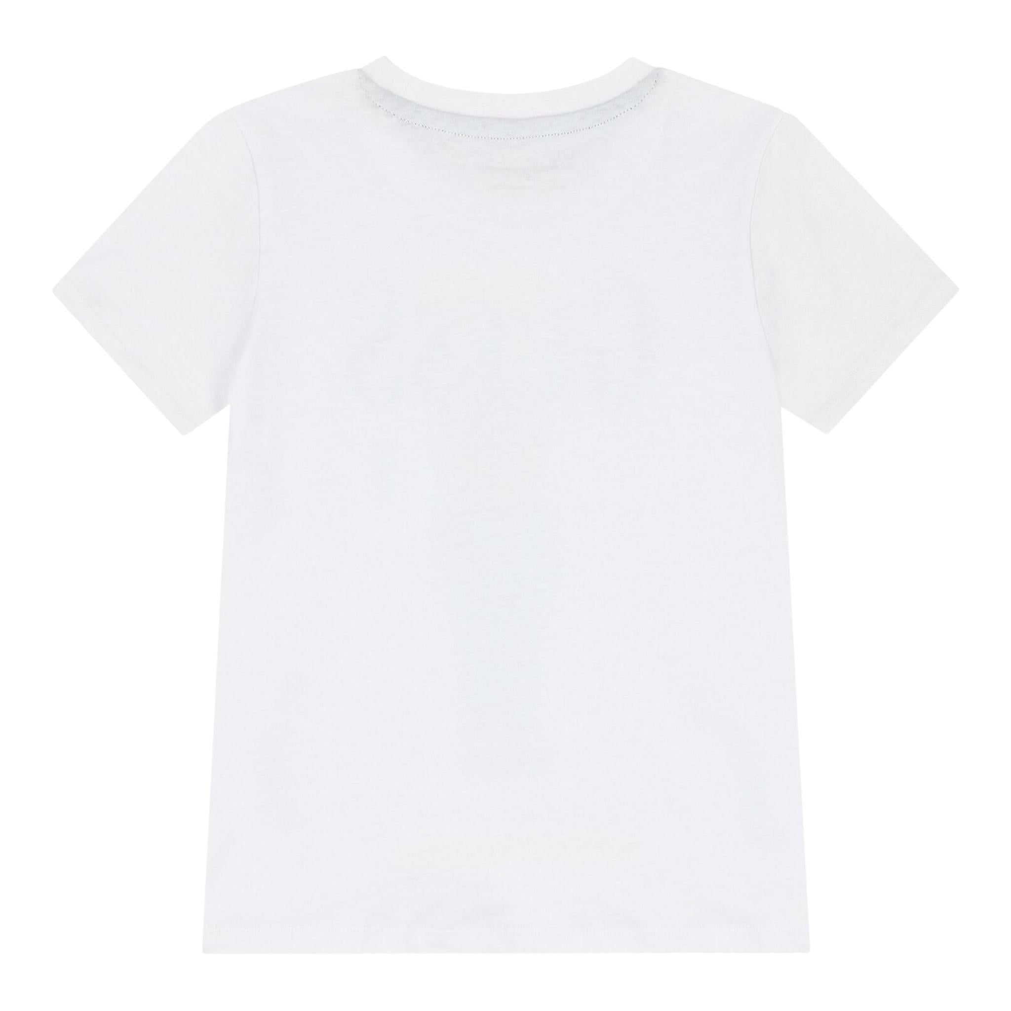 Guess T-Shirt Girocollo Tinta Unita con Stampa per Bambino N5RI20K8HM4 BIANCO GUESS 